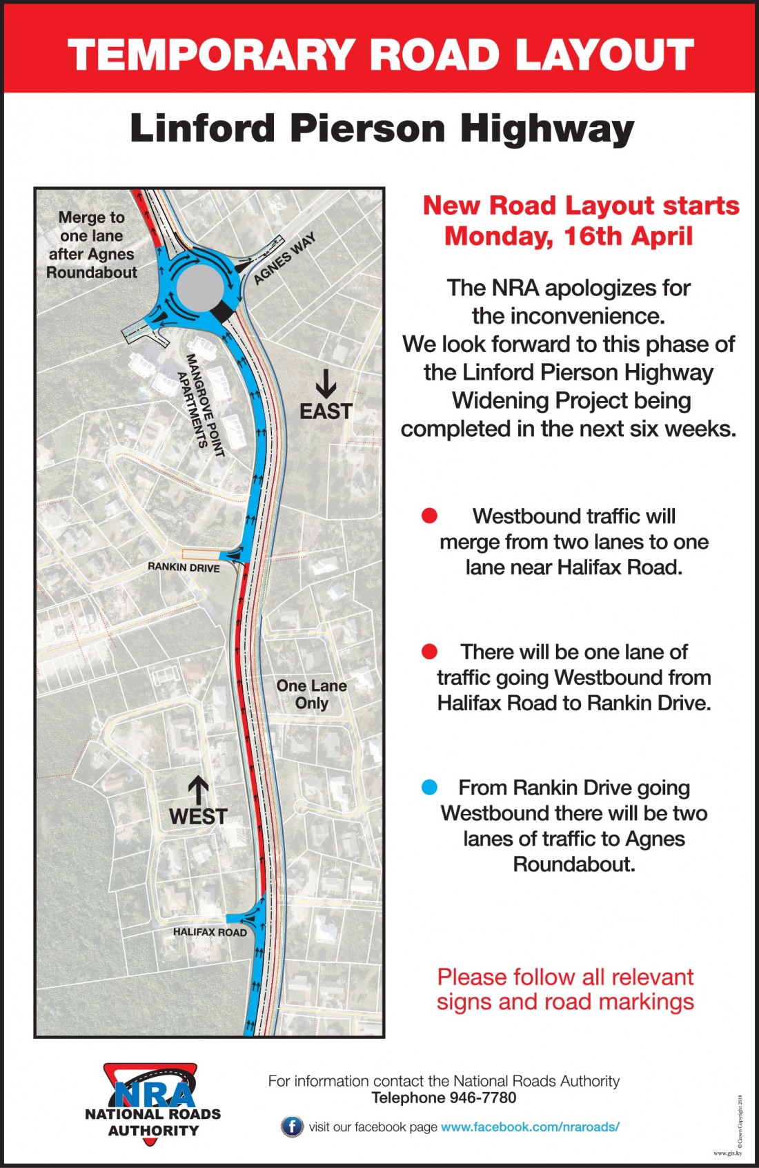 Linford Pierson Highway - Temporary Road Layout
